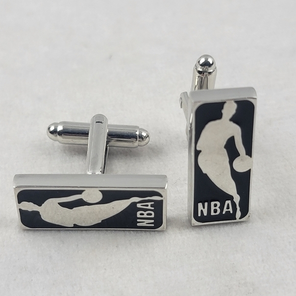 NWOT NBA Basketball gold and silvertone cufflinks 1 pair - Picture 4 of 6